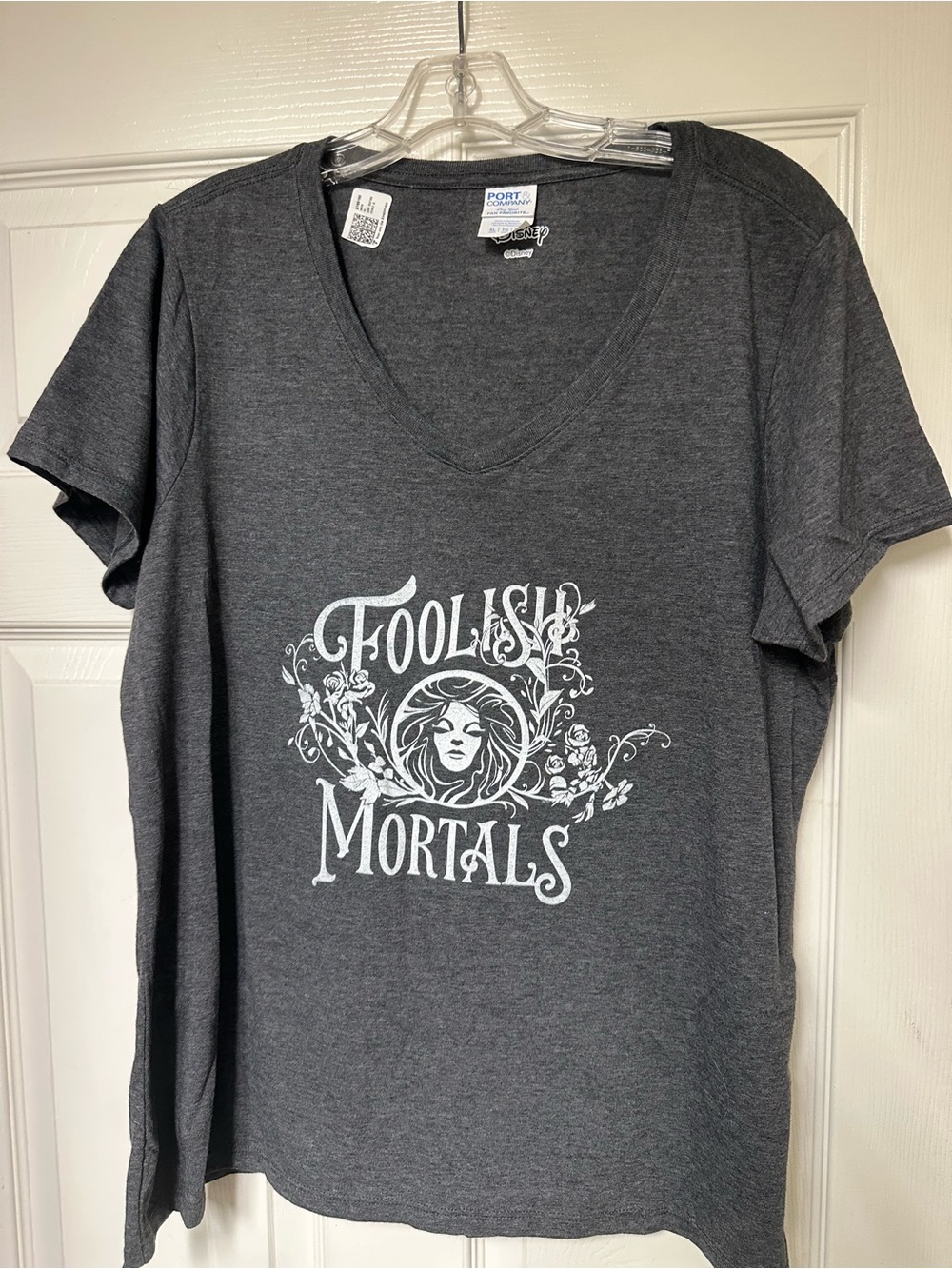 Disney Madame Leota Haunted Mansion Foolish Mortals Short Sleeve V-Neck T-Shirt